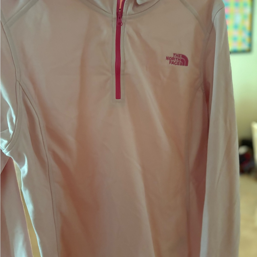 The North Face Light Pink Half-Zip Hoodie
